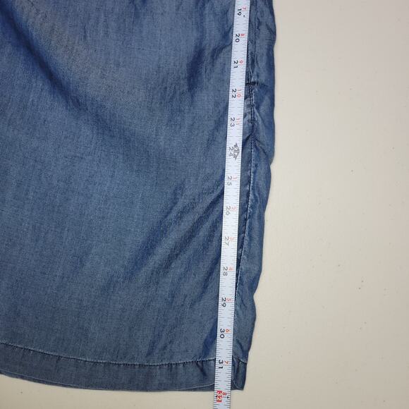 Tommy Bahama Women’s Chambray Off-The-Shoulder Ruffle Top Shift Dress Size M - Picture 9 of 9